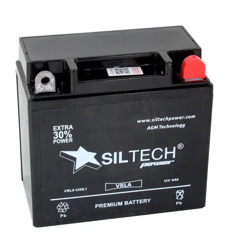 SILTECH VRLA СТ-1208.1 12V8 A/ч о.п. [д137ш76в124/130А] (12N7-3B)